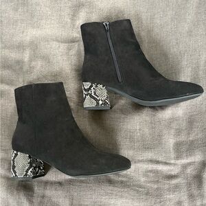 Size 8 black booties - brand new with box